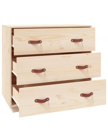 Credenza 80x40x75 cm in Legno Massello di Pino