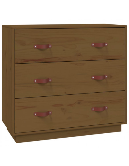 Credenza Miele 80x40x75 cm in Legno Massello di Pino