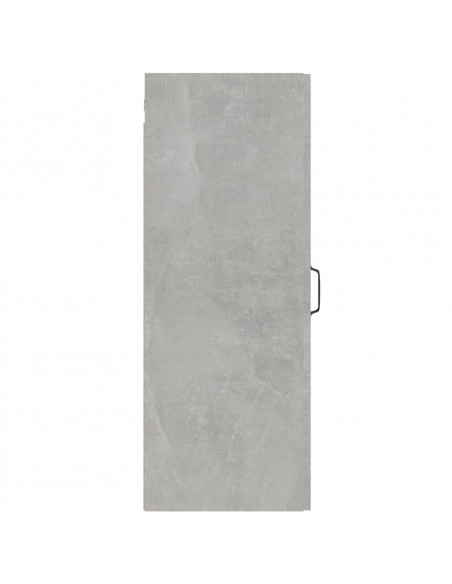 Armadietto Pensile a Parete Grigio Cemento 34,5x34x90 cm
