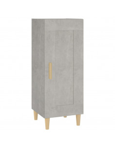 Credenza Grigio Cemento 34,5x34x90 cm in Legno Multistrato 2