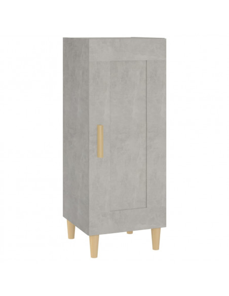 Credenza Grigio Cemento 34,5x34x90 cm in Legno Multistrato