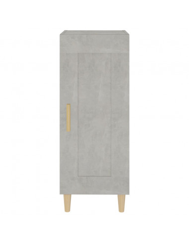 Credenza Grigio Cemento 34,5x34x90 cm in Legno Multistrato