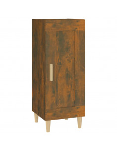 Credenza Rovere Fumo 34,5x34x90 cm in Legno Multistrato 2