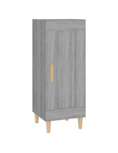 Credenza Grigio Sonoma 34,5x34x90 cm in Legno Multistrato 2
