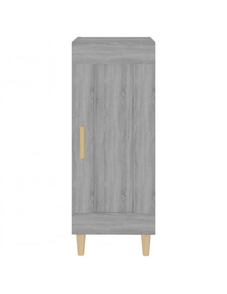 Credenza Grigio Sonoma 34,5x34x90 cm in Legno Multistrato