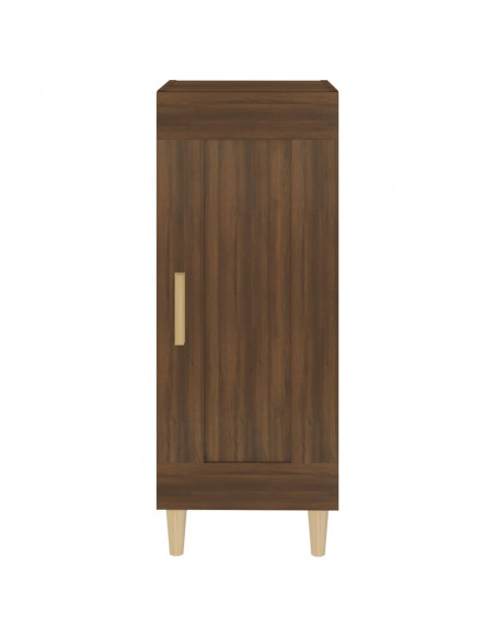 Credenza Rovere Marrone 34,5x34x90 cm in Legno Multistrato