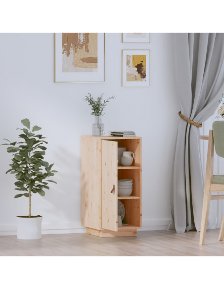 Credenza 34x40x75 cm in Legno Massello di Pino