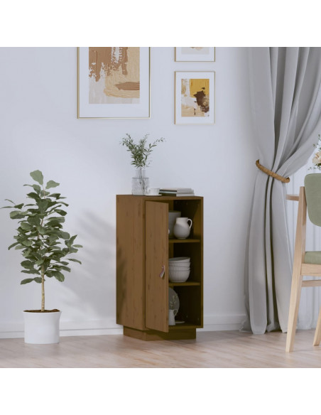 Credenza Miele 34x40x75 cm in Legno Massello di Pino