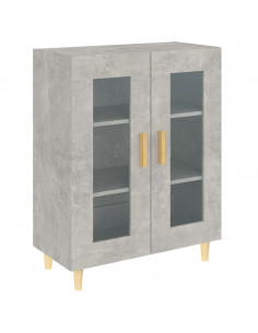 Credenza Grigio Cemento 69,5x34x90 cm in Legno Multistrato 2