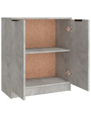 Credenze 3 pz Grigio Cemento in Legno Multistrato