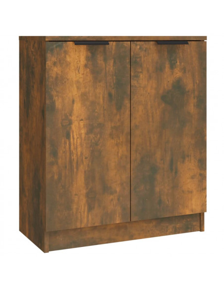 Credenze 3 pz Rovere Fumo in Legno Multistrato