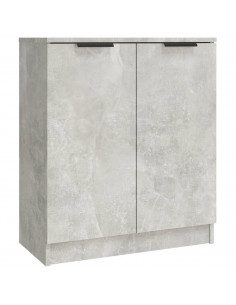 Credenze 3 pz Grigio Cemento in Legno Multistrato 2