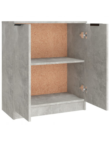 Credenze 3 pz Grigio Cemento in Legno Multistrato