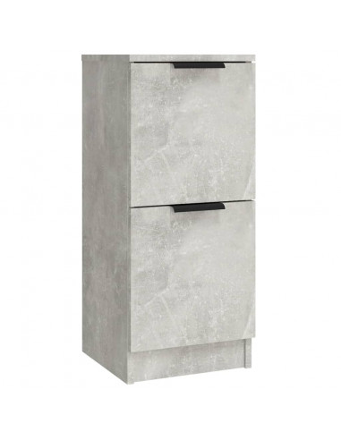 Credenze 3 pz Grigio Cemento in Legno Multistrato