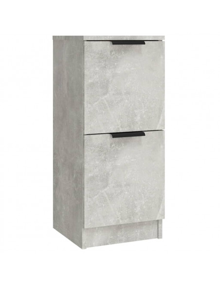Credenze 3 pz Grigio Cemento in Legno Multistrato
