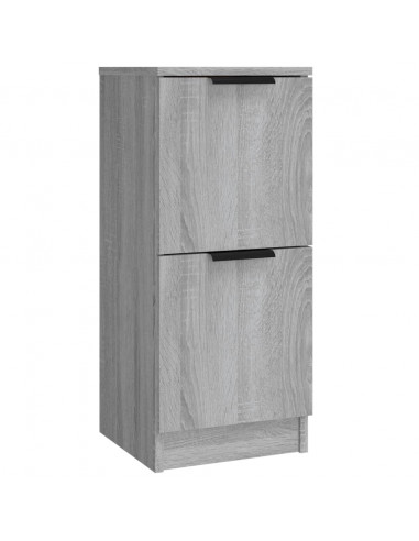 Credenze 3 pz Grigio Sonoma in Legno Multistrato