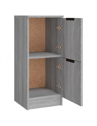 Credenze 3 pz Grigio Sonoma in Legno Multistrato