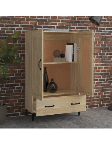 Credenza Rovere Sonoma 70x31x115 cm in Legno Multistrato