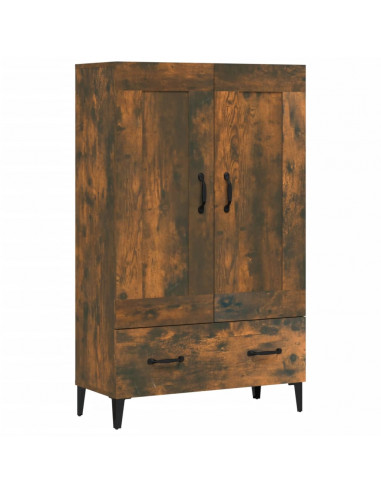 Credenza Rovere Fumo 70x31x115 cm in Legno Multistrato