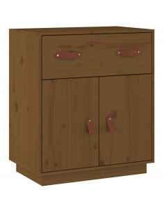 Credenza Miele 65,5x40x75 cm in Legno Massello di Pino 2