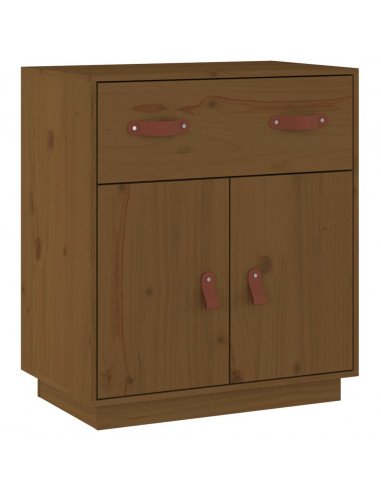 Credenza Miele 65,5x40x75 cm in Legno Massello di Pino