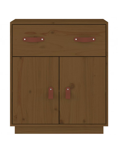 Credenza Miele 65,5x40x75 cm in Legno Massello di Pino