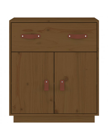 Credenza Miele 65,5x40x75 cm in Legno Massello di Pino