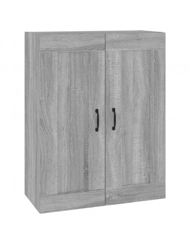 Armadietto Pensile a Parete Grigio Sonoma 69,5x32,5x90 cm