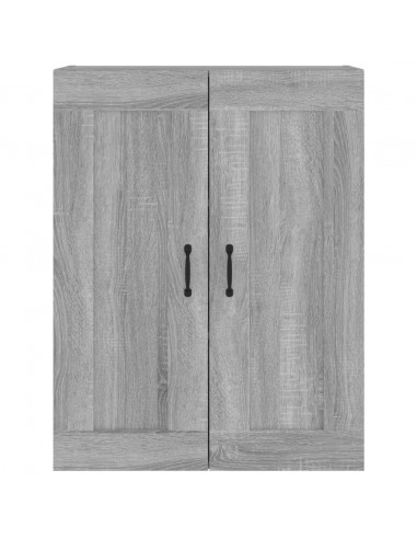 Armadietto Pensile a Parete Grigio Sonoma 69,5x32,5x90 cm