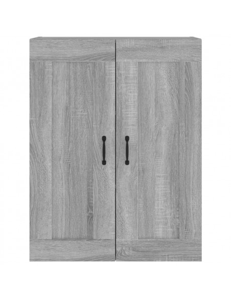Armadietto Pensile a Parete Grigio Sonoma 69,5x32,5x90 cm
