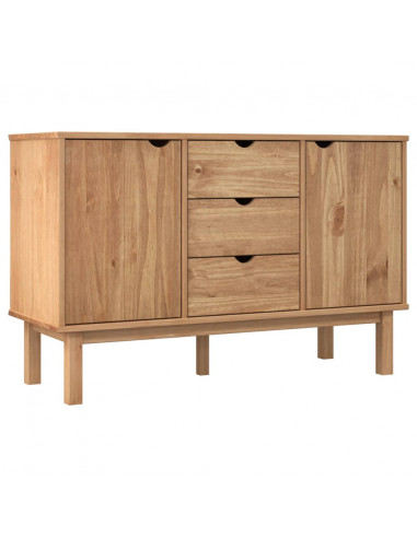 Credenza OTTA 113,5x43x73 cm in Legno Massello di Pino