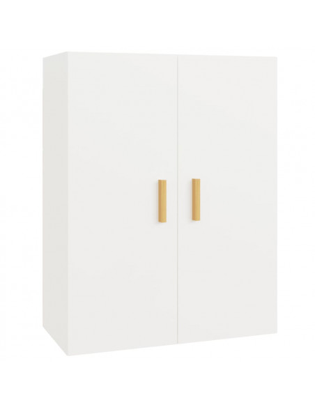 Armadietto Pensile a Parete Bianco 69,5x34x90 cm