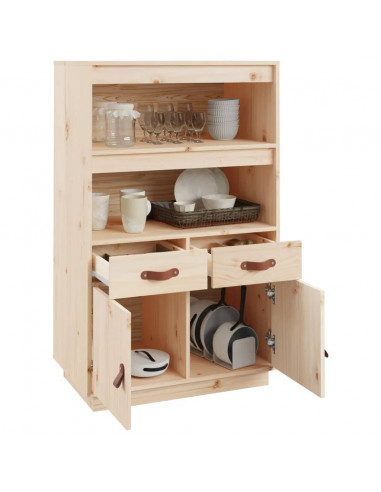 Credenza 67x40x108,5 cm in Legno Massello di Pino