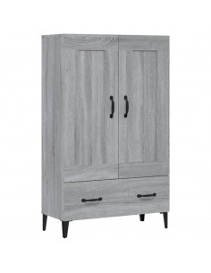 Credenza Grigio Sonoma 70x31x115 cm in Legno Multistrato 2