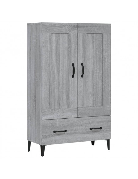 Credenza Grigio Sonoma 70x31x115 cm in Legno Multistrato