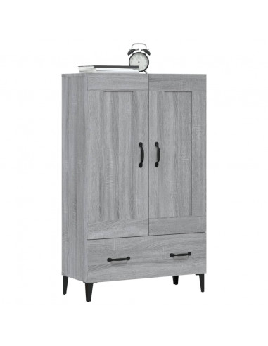 Credenza Grigio Sonoma 70x31x115 cm in Legno Multistrato