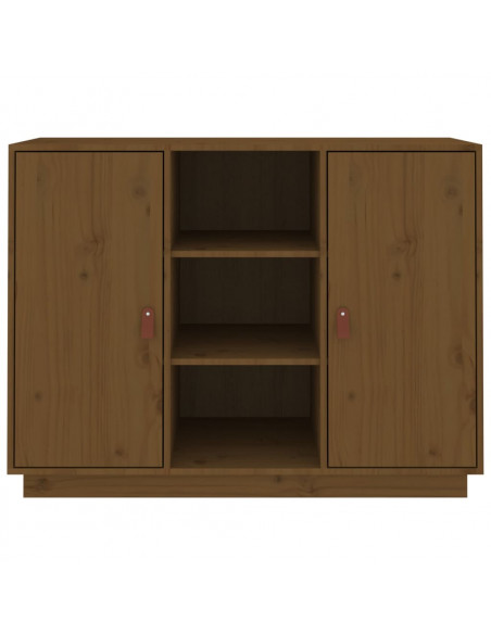 Credenza Miele 100x40x75 cm in Legno Massello di Pino
