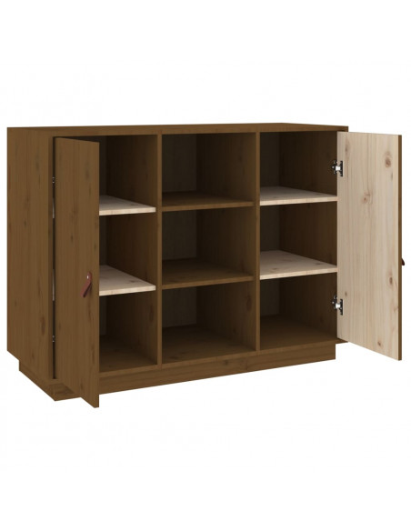 Credenza Miele 100x40x75 cm in Legno Massello di Pino