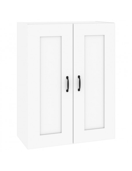 Armadietto Pensile a Parete Bianco 69,5x32,5x90 cm