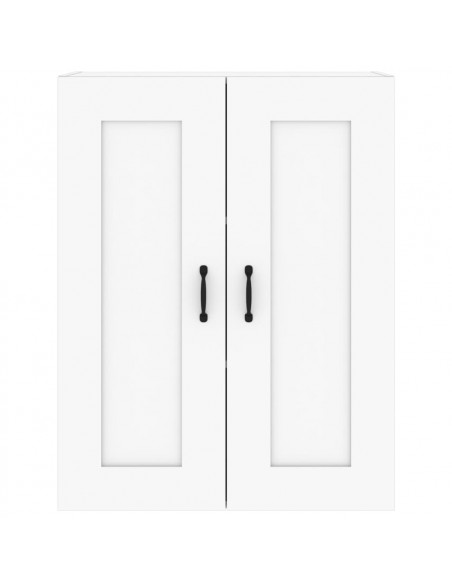 Armadietto Pensile a Parete Bianco 69,5x32,5x90 cm