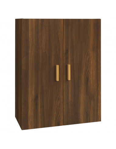 Armadietto Pensile a Parete Rovere Marrone 69,5x34x90 cm