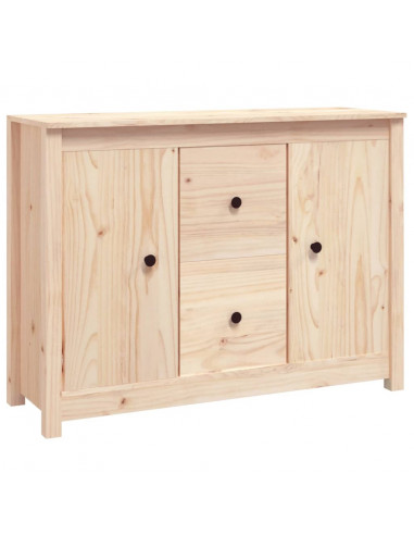 Credenza 100x35x74 cm in Legno Massello di Pino