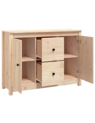 Credenza 100x35x74 cm in Legno Massello di Pino