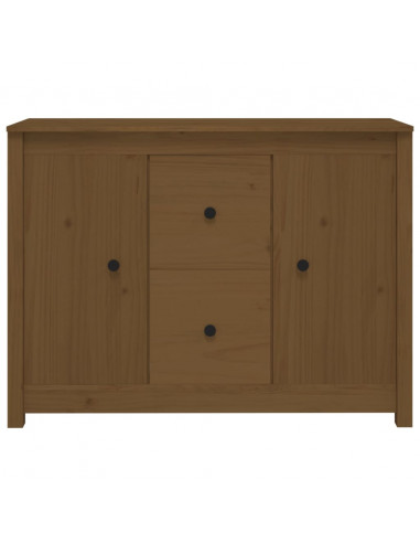 Credenza Miele 100x35x74 cm in Legno Massello di Pino