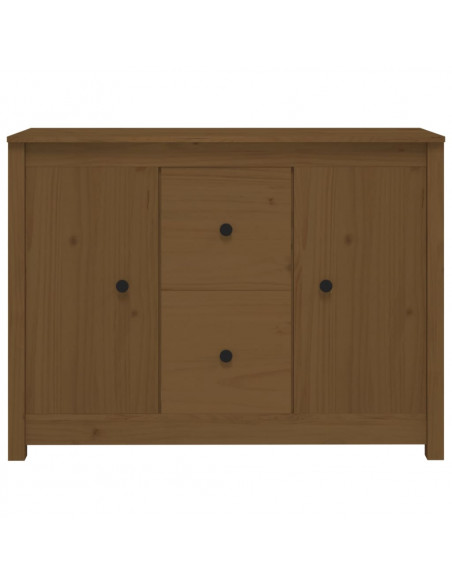 Credenza Miele 100x35x74 cm in Legno Massello di Pino