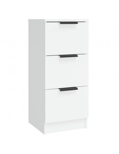 Credenze 3 pz Bianco in Legno Multistrato