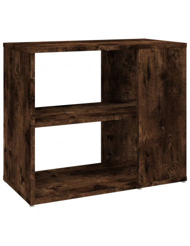 Mobiletto Laterale Rovere Fumo 60x30x50 cm in Legno Multistrato
