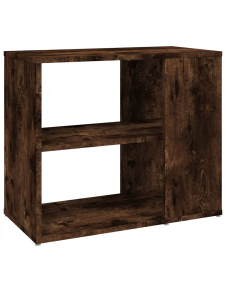 Mobiletto Laterale Rovere Fumo 60x30x50 cm in Legno Multistrato