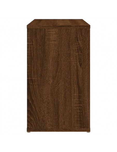 Mobiletto Laterale Rovere Marrone 60x30x50 cm Legno Multistrato