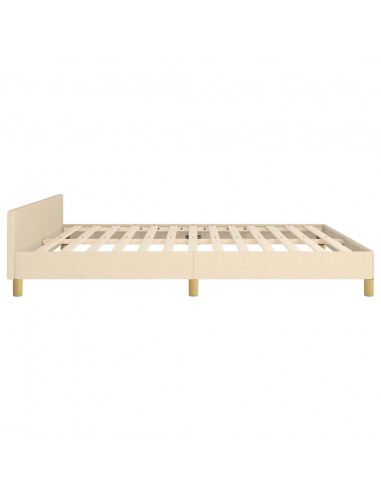 Giroletto con Testiera Crema 160x200 cm in Tessuto